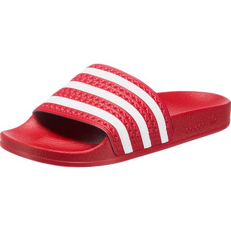 adidas pantoletten damen rot|Adidas Pantoletten Rot online .